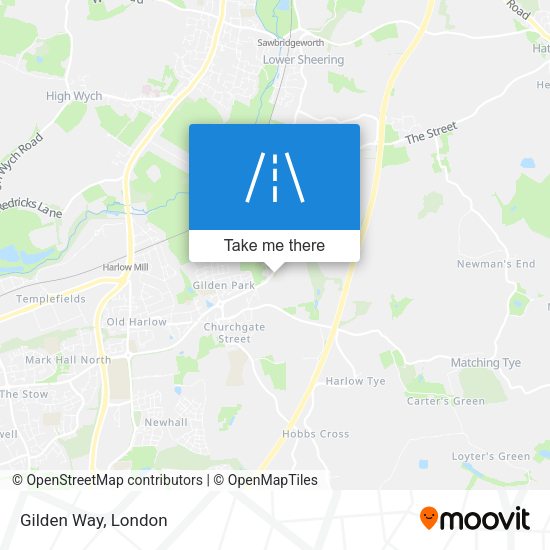Gilden Way map