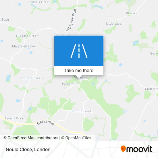 Gould Close map