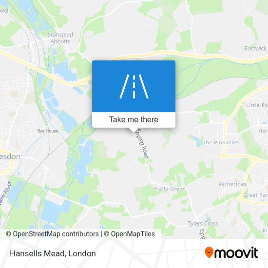 Hansells Mead map
