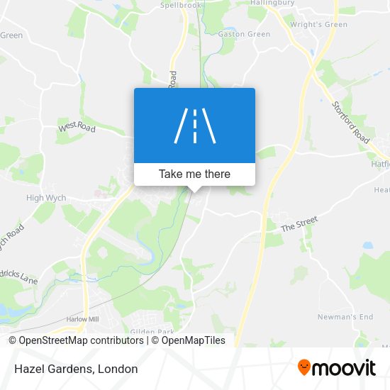Hazel Gardens map