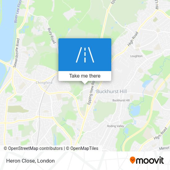 Heron Close map
