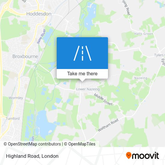 Highland Road map