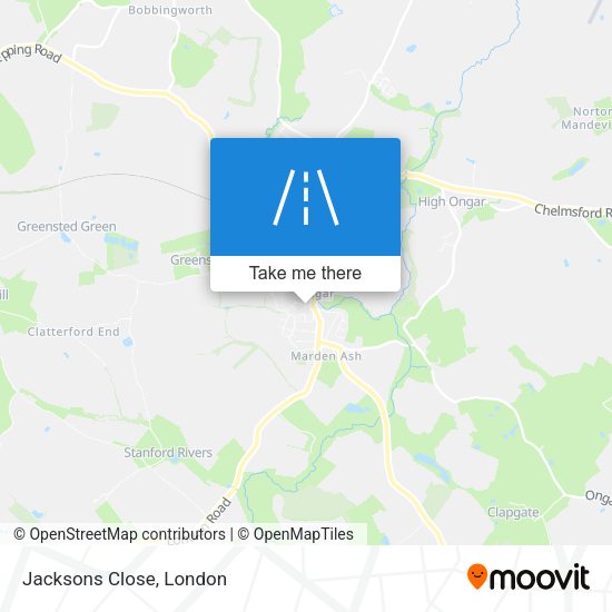 Jacksons Close map