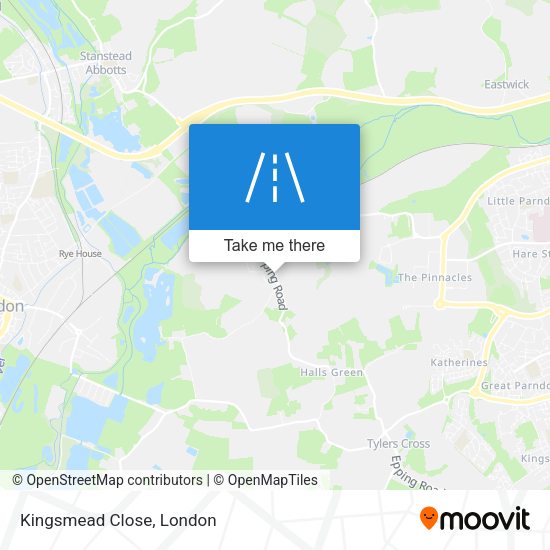 Kingsmead Close map