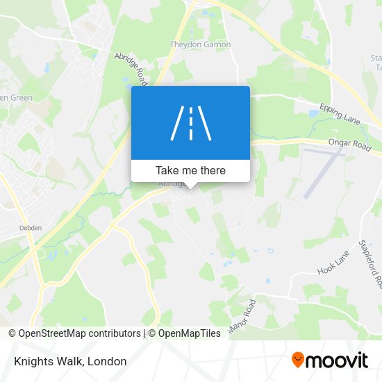 Knights Walk map