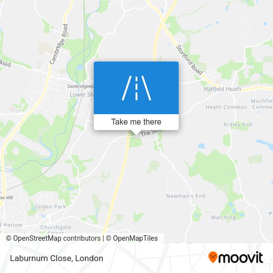 Laburnum Close map