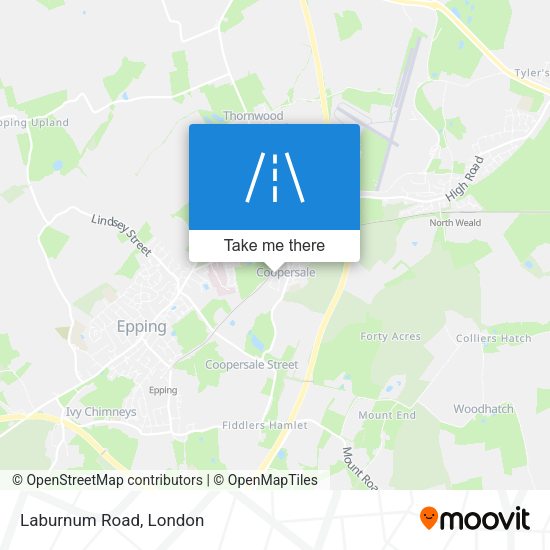 Laburnum Road map