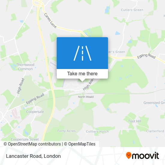 Lancaster Road map
