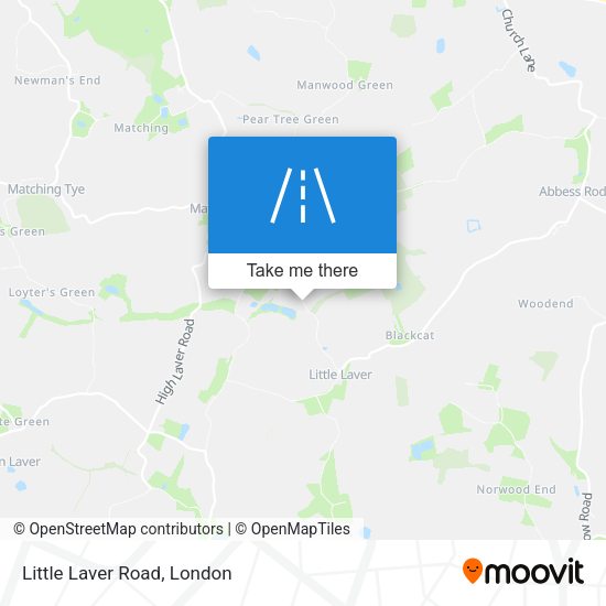 Little Laver Road map