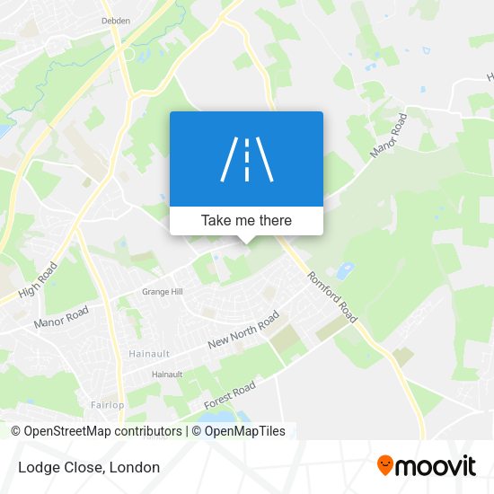 Lodge Close map