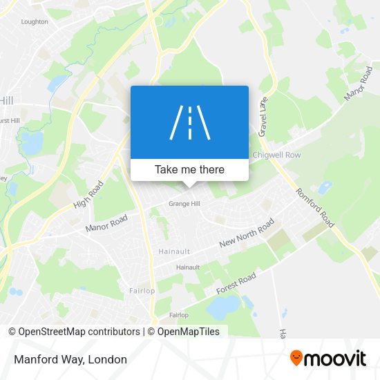 Manford Way map