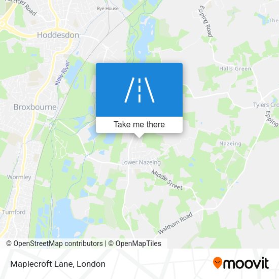 Maplecroft Lane map