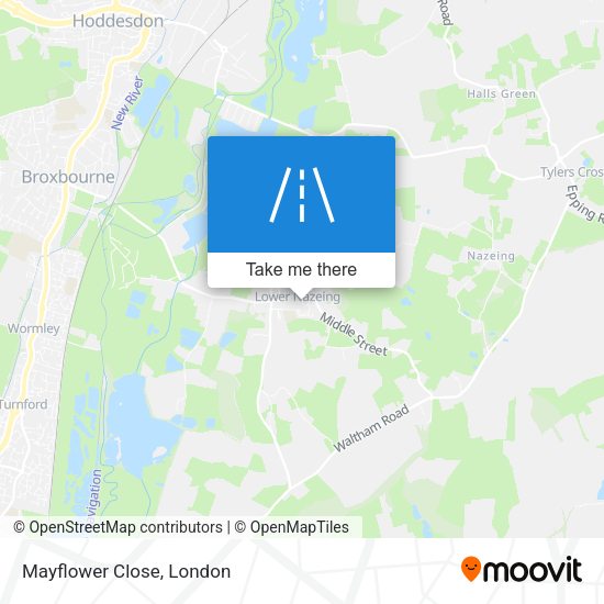 Mayflower Close map