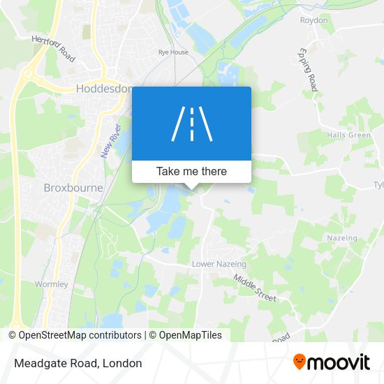 Meadgate Road map