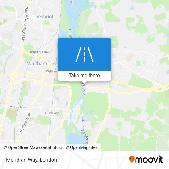 Meridian Way map