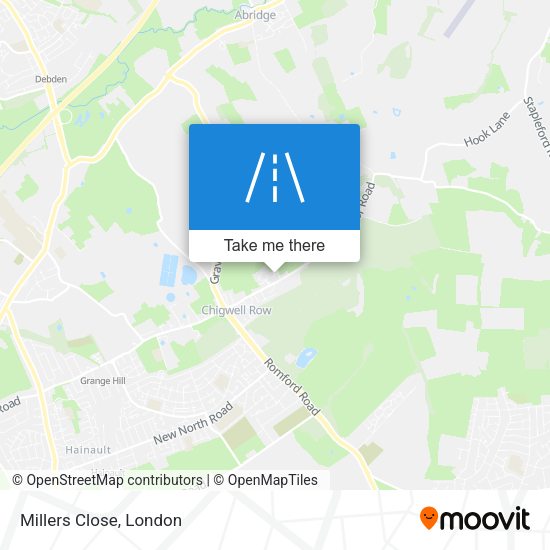 Millers Close map