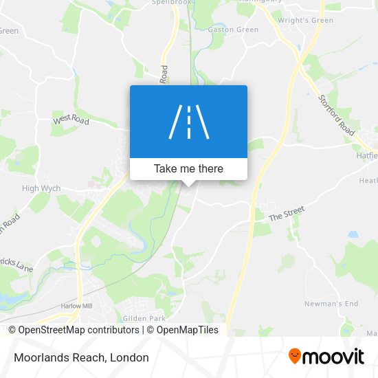Moorlands Reach map