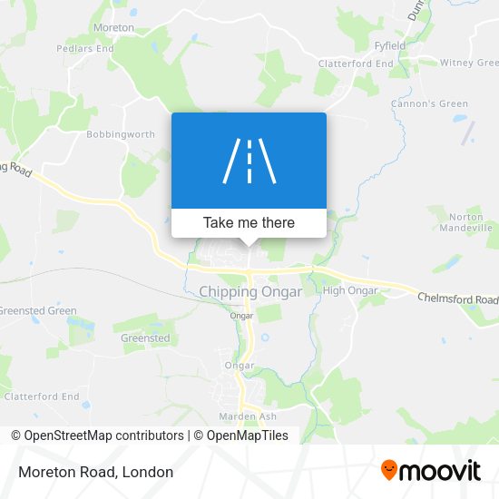 Moreton Road map