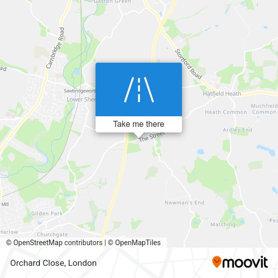 Orchard Close map