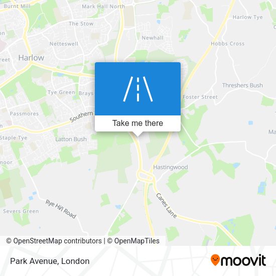 Park Avenue map
