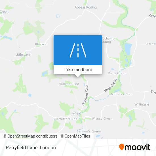 Perryfield Lane map
