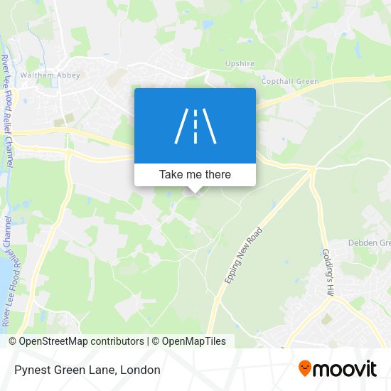 Pynest Green Lane map