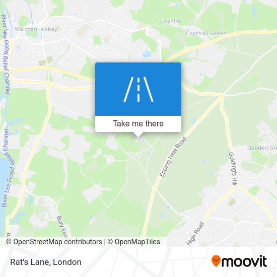 Rat's Lane map