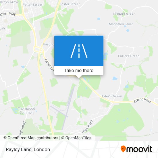 Rayley Lane map