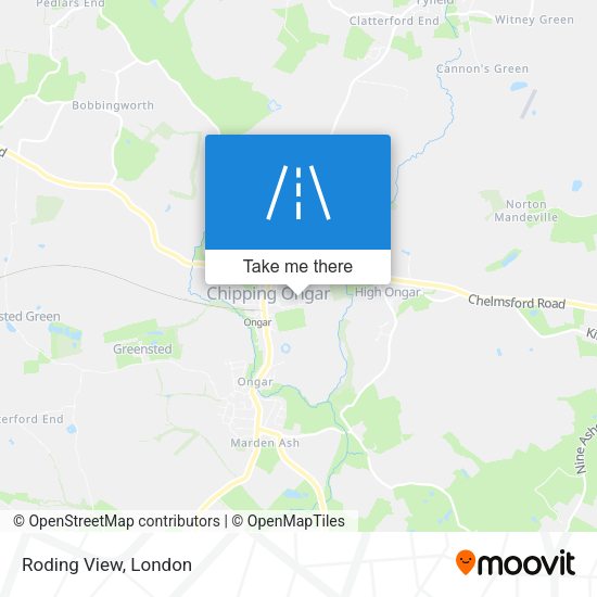 Roding View map