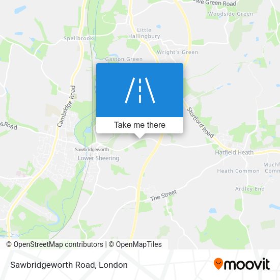 Sawbridgeworth Road map