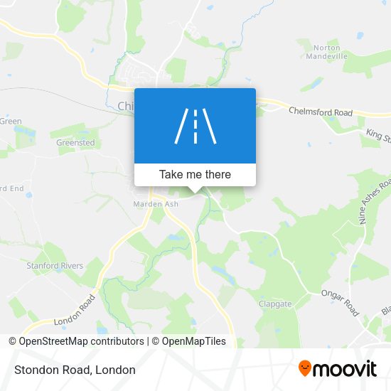 Stondon Road map