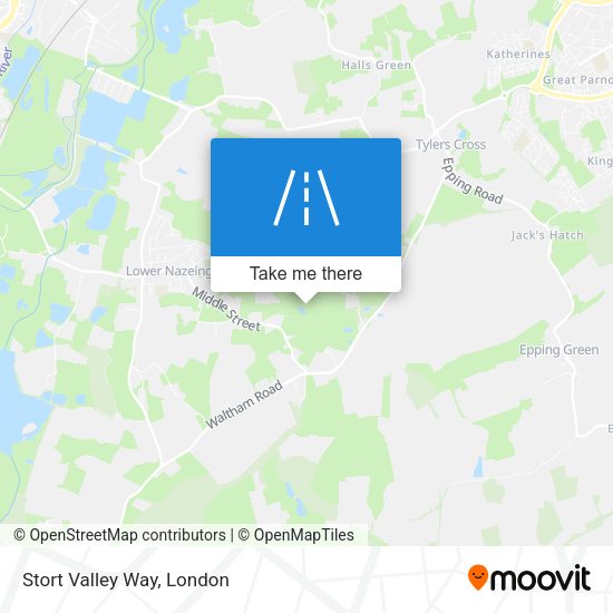 Stort Valley Way map