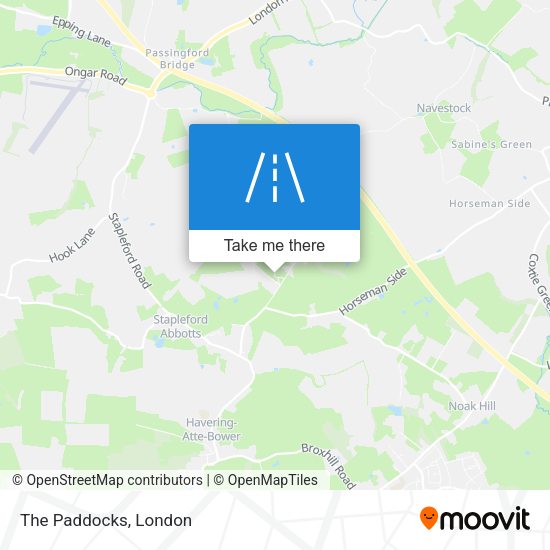 The Paddocks map