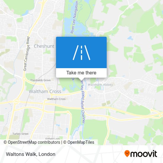 Waltons Walk map