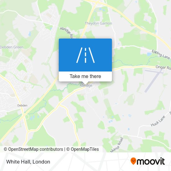 White Hall map