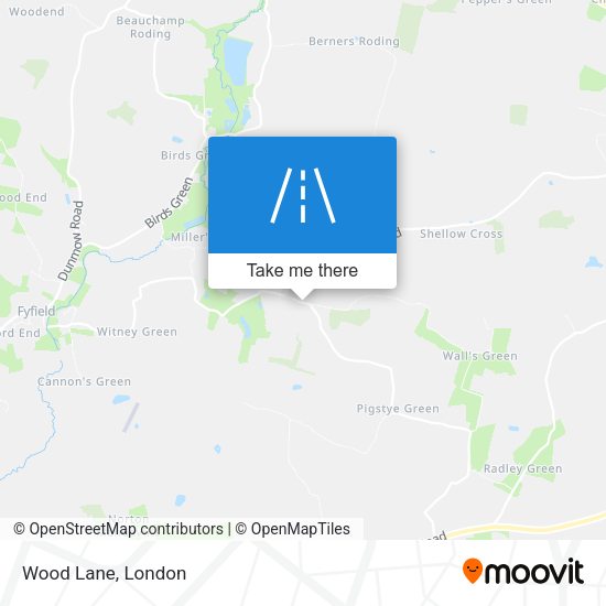 Wood Lane map