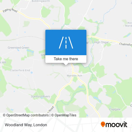Woodland Way map