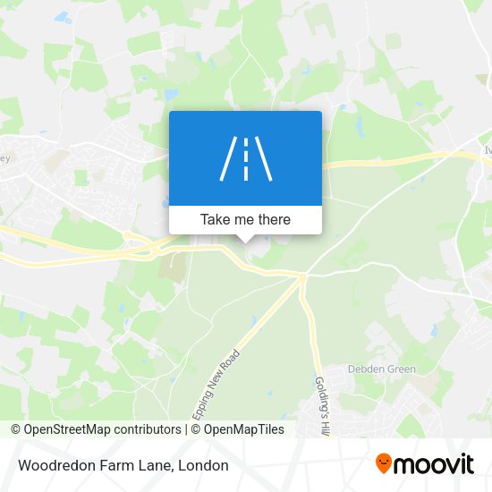Woodredon Farm Lane map
