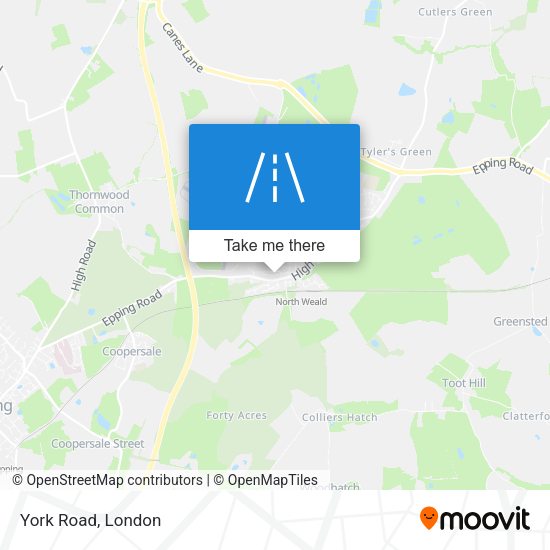 York Road map