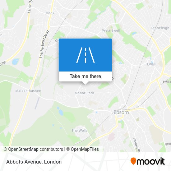 Abbots Avenue map