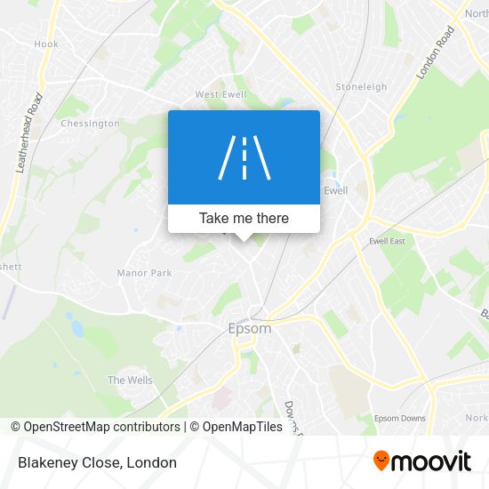 Blakeney Close map