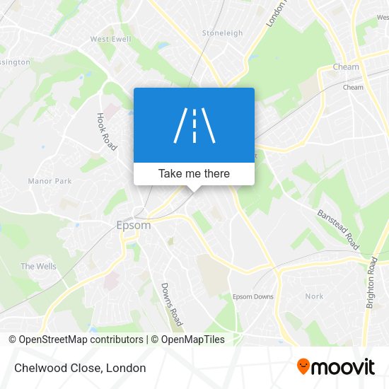 Chelwood Close map