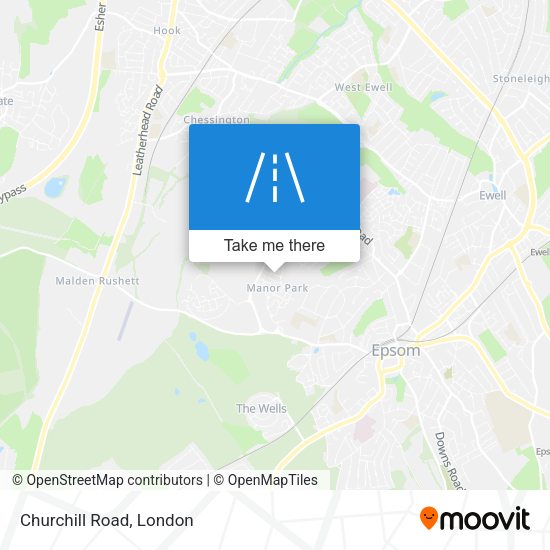 Churchill Road map