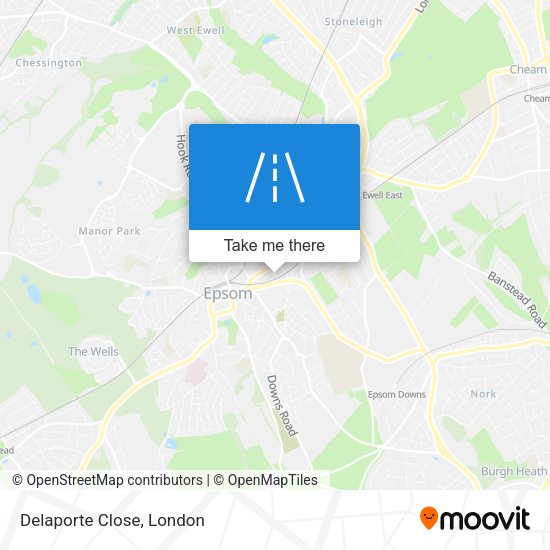 Delaporte Close map