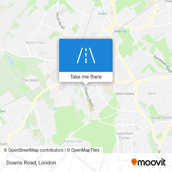 Downs Road map