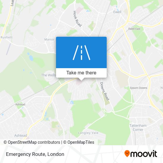 Emergency Route map