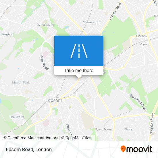 Epsom Road map