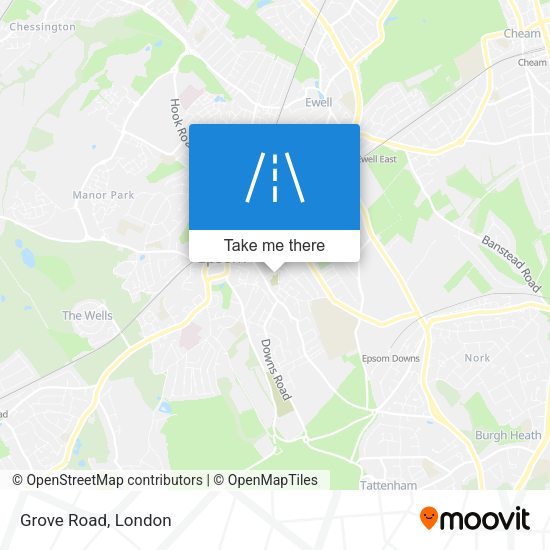 Grove Road map