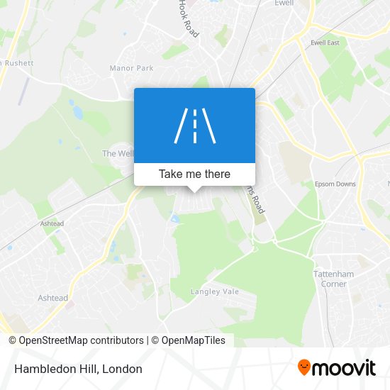 Hambledon Hill map