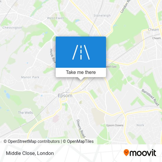 Middle Close map